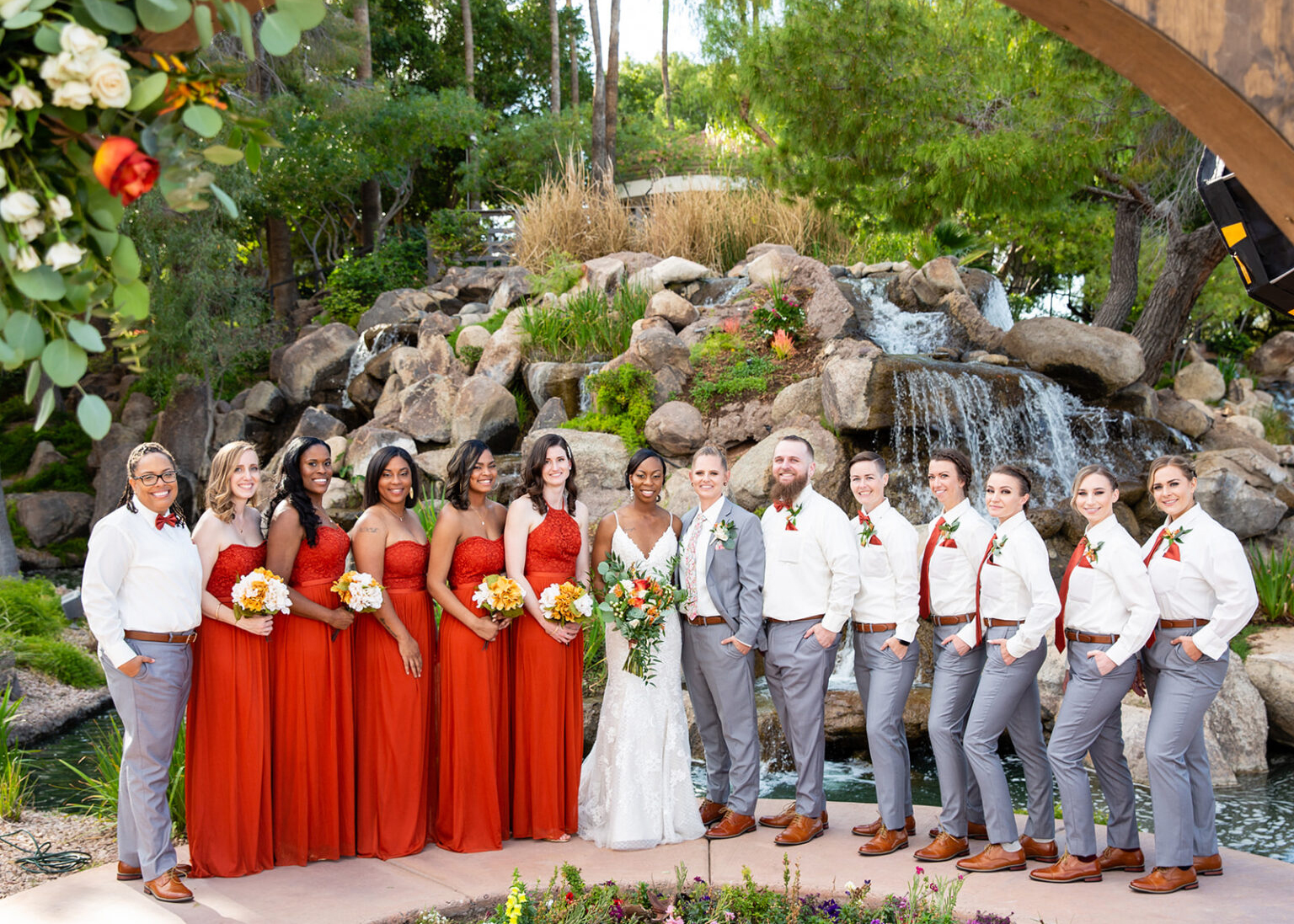 Same sex wedding party