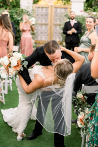 Bride and Groom Dip Photo