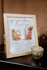 Wedding bar sign