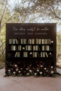 Booked themed seating chart