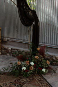 Moody wedding floral