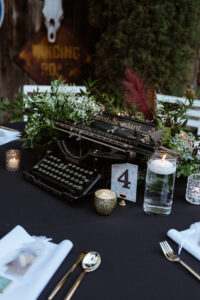 Vintage wedding centerpiece